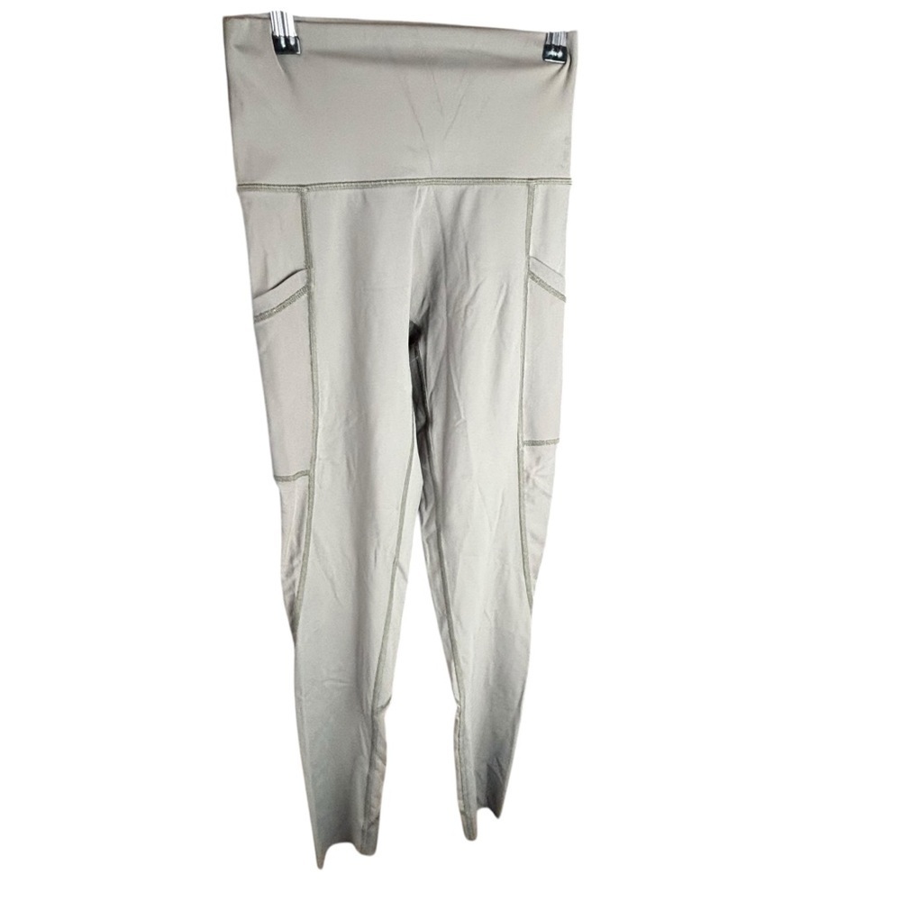 Aerie Gray High-Waisted Leggings with Compression Fit